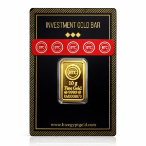10 GM GOLD BAR 999.9, 24K, BTC