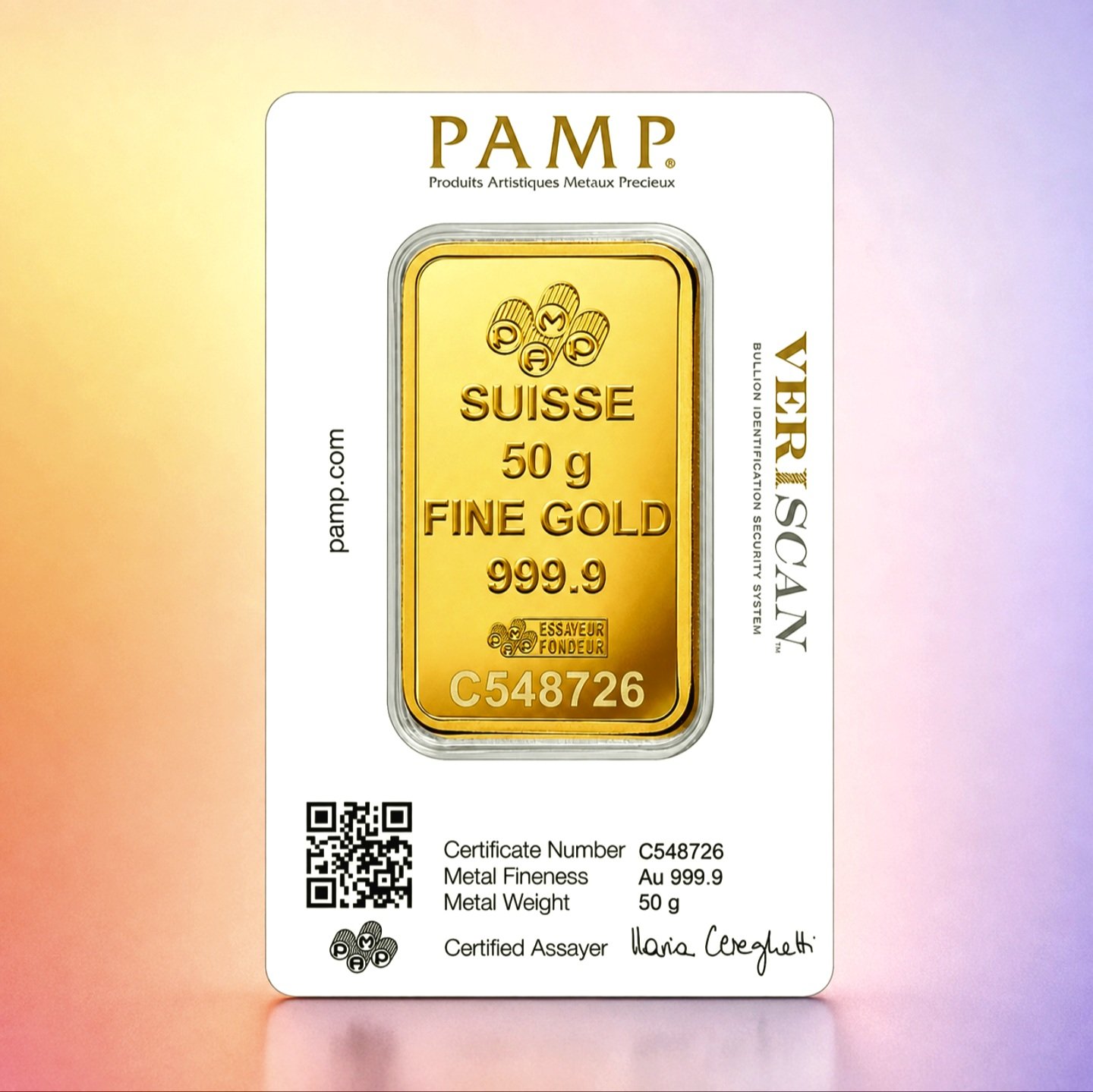 50 GM FINE GOLD PAMP SUISSE