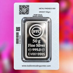 50 GM FINE SILVER BAR
